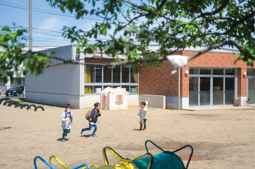 スコーレ幼稚園の園庭の写真