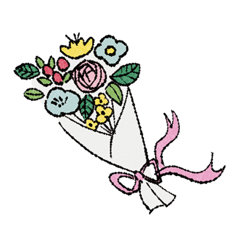花束のイラスト